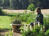 Meditating in Garden